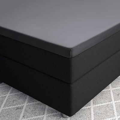 Primaviera Deluxe Topper Satijn Hoeslaken Antraciet 160 x 220