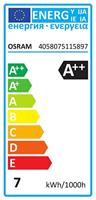 OSRAM HOMELIGHTING 4058075115897 LED-lamp Energielabel E (A - G) E27 Peer 6.5 W = 60 W Koudwit (Ø x l) 60 mm x 105 mm 1 stuk(s) - thumbnail