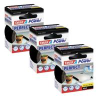 tesa EXTRA POWER PERFECT 56343-00500-04 Textieltape Zwart (l x b) 2.75 m x 38 mm 3 stuk(s) - thumbnail