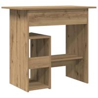 Bureau 80x45x74 cm bewerkt hout artisanaal eikenkleur - thumbnail