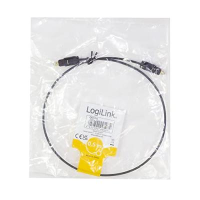 LogiLink CA1005 Toslink Audio Aansluitkabel 0.50 m Zwart (mat)