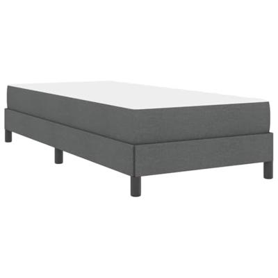 Boxspring bed met matras Donkergrijs 90 x 190 cm Stof