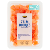 Jumbo Hout Gerookte Zalmblokjes 140 g - thumbnail