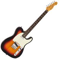 Vintage V20SB Coaster Series 3-Tone Sunburst elektrische gitaar - thumbnail
