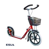Esla scooter 4100 red + small basket - thumbnail