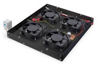 Digitus DN-19 FAN-4-HO-SW 19 inch 4 x Ventilator voor patchkast 1 HE Zwart - thumbnail
