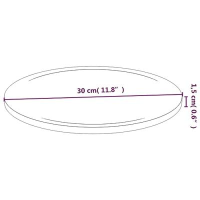 VidaXL Snijplanken 6 st ø30x1,5 cm bamboe VidaXL Snijplanken 6 st ø30x1,5 cm bamboe