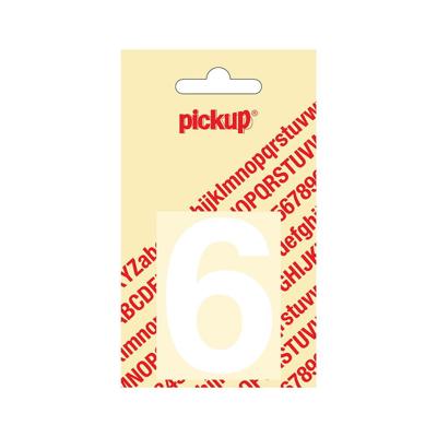 Deco cijfer 6 helvetica wit 60 mm Pickup - Pickup Deco cijfer 6 helvetica wit 60 mm Pickup - Pickup