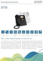 Snom D735 IP telefoon Zwart TFT - thumbnail