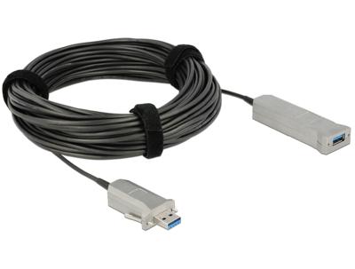 Delock 83739 Actieve optische kabel USB 5 Gbps Type-A male naar Type-A female 20 m