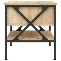 Nachtkastje 40x42x45 cm bewerkt hout sonoma eikenkleurig - thumbnail