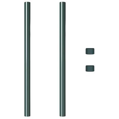 Hekpalen 2 pcs Groen 80 cm Poedergecoat staal Hekpalen 2 pcs Groen 80 cm Poedergecoat staal
