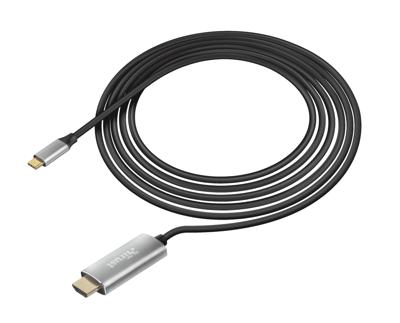 Trust 23332 USB-C-displaykabel USB-C / HDMI Adapterkabel USB-C stekker, HDMI-A-stekker 1.80 m Zwart