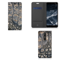 Nokia 5.1 (2018) Hoesje maken Krokodillenprint - thumbnail