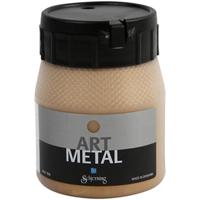Schjerning Hobbyverf metallic, medium goud(5104), 250 ml/ 1 fles - thumbnail