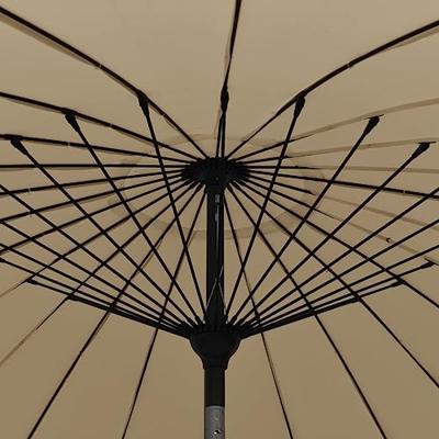 VidaXL Parasol met aluminium paal 250 cm taupe