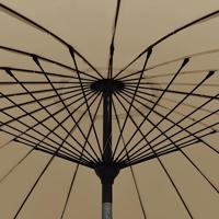 VidaXL Parasol met aluminium paal 250 cm taupe - thumbnail
