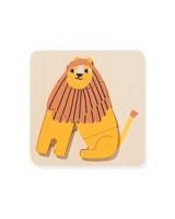 HEMA Inlegpuzzel Hout Leeuw - thumbnail