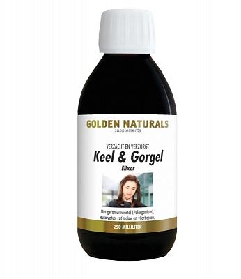 Golden Naturals Keel & gorgel elixer 250 Milliliter