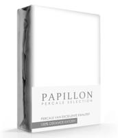 Hoeslaken Percal Papillon Wit-200 x 220 cm - thumbnail