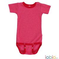 Iobio overslagromper korte mouw rood - 62/68 - thumbnail