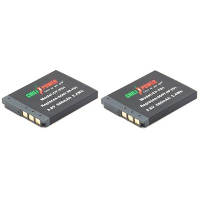ChiliPower Sony NP-FD1 / NP-BD1 accu - 680mAh - 2-Pack