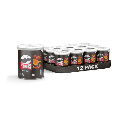 Pringles hot & spicy klein (12x 40gr)