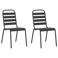 3-delige Tuinset staal antracietkleurig - thumbnail