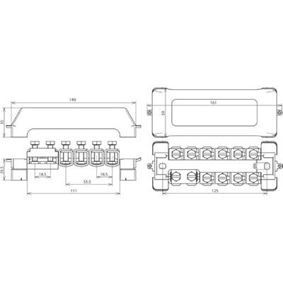 DEHN 563201 PAS 11AK UV Schroefklemblok 1 stuk(s) DEHN 563201 PAS 11AK UV Schroefklemblok 1 stuk(s)