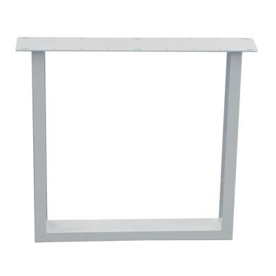 Stalen U tafelpoot wit 76 bij 10 cm en hoogte 72 cm (4 x 10 cm)