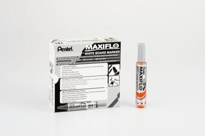 Whiteboardmarker pentel mwl5m 3mm oranje | 12 stuks