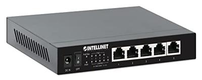 Intellinet 5-Port 2,5G Ethernet PoE+ Switch 4xPSE PoE+ Ports 55 W PoE-Leistungsbudget Netwerk switch IEEE 802.3af (15.4 W), IEEE 802.3at (30 W) Intellinet 5-Port 2,5G Ethernet PoE+ Switch 4xPSE PoE+ Ports 55 W PoE-Leistungsbudget Netwerk switch IEEE 802.3af (15.4 W), IEEE 802.3at (30 W)