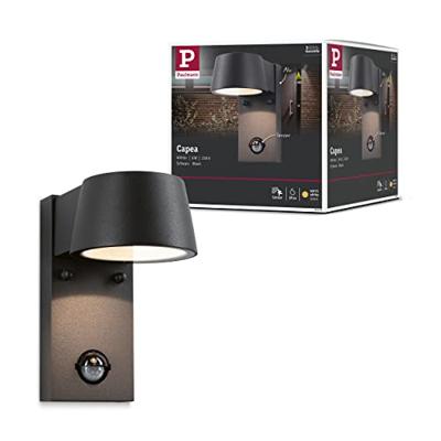 Paulmann Capea 94453 LED-buitenlamp met bewegingsmelder (wand) LED 6 W Grijs