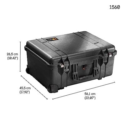 Peli 1560 Beschermkoffer Zwart