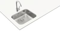 Wastafel met Eén Spoelbak Teka BE5040 MAX Zilverkleurig - thumbnail