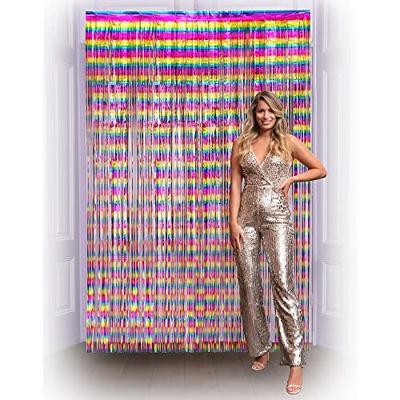 Deurgordijn Folie Regenboog Metallic - thumbnail
