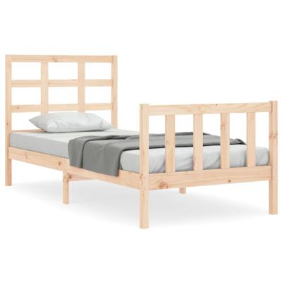 Bedframe zonder matras massief grenenhout 90x200 cm