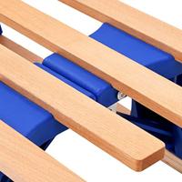 Sneeuwslee met rugleuning inklapbaar 119 cm hout - thumbnail