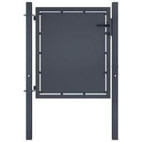 Tuinpoort staal 100x75 cm antraciet - thumbnail