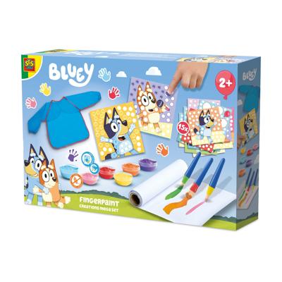 Mega koffer met creaties met vingerverf Bluey SES Creative meerkleurig