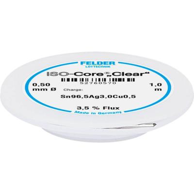 Felder ISO-Core Clear SAC305 Soldeertin Spoel Sn96,5Ag3Cu0,5 0.5 mm Felder ISO-Core Clear SAC305 Soldeertin Spoel Sn96,5Ag3Cu0,5 0.5 mm