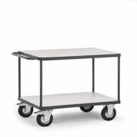 Fetra Hauptartikel 9400 Tafelwagen ESD Staal Laadvermogen (max.): 400 kg Leigrijs (RAL 7015) - thumbnail