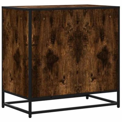 Ladekast 70x41x70 cm bewerkt hout gerookt eikenkleurig Ladekast 70x41x70 cm bewerkt hout gerookt eikenkleurig