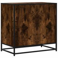 Ladekast 70x41x70 cm bewerkt hout gerookt eikenkleurig - thumbnail