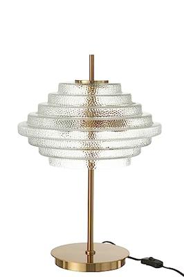 Tafellamp Led Goud Metaal|glas Doorschijnend Tafellamp Led Goud Metaal|glas Doorschijnend