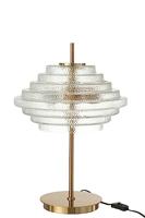 Tafellamp Led Goud Metaal|glas Doorschijnend - thumbnail