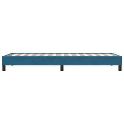 Boxspring zonder matras fluweel donkerblauw 100x210 cm
