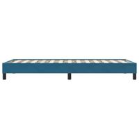 Bedframe zonder matras 100x220 cm fluweel donkerblauw - thumbnail