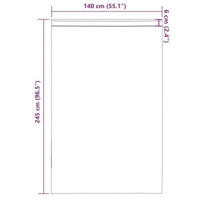 Gordijnen voile met roedezakken 2 st lichtbruin