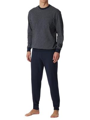 Schiesser Schiesser Pyjama Long 159620 darkblue 60/4XL